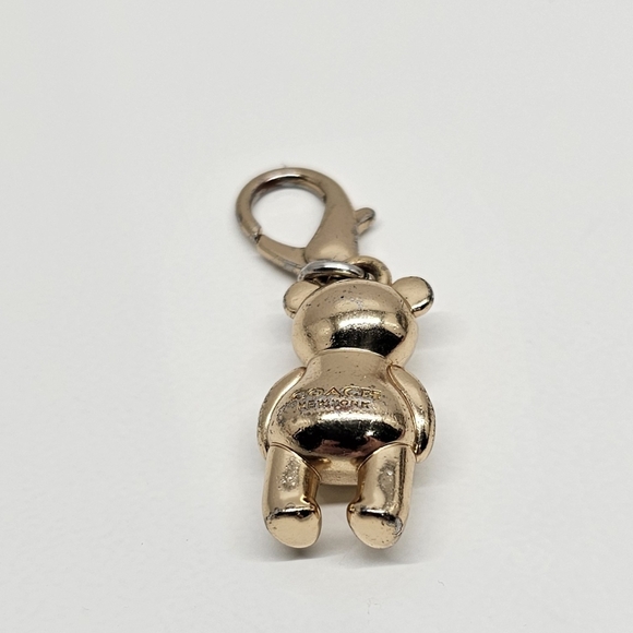 Coach 3D Bear Charm Gold-Tone With Lobster Clasp - Picture 2 of 4